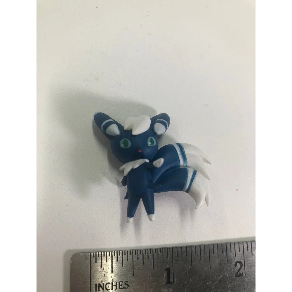 Pokemon Meowstic Male Figure Blue White Psychic Type Gen 6 Mini Toy 1.5 Inch